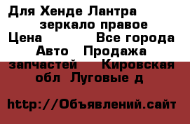 Для Хенде Лантра 1995-99 J2 зеркало правое › Цена ­ 1 300 - Все города Авто » Продажа запчастей   . Кировская обл.,Луговые д.